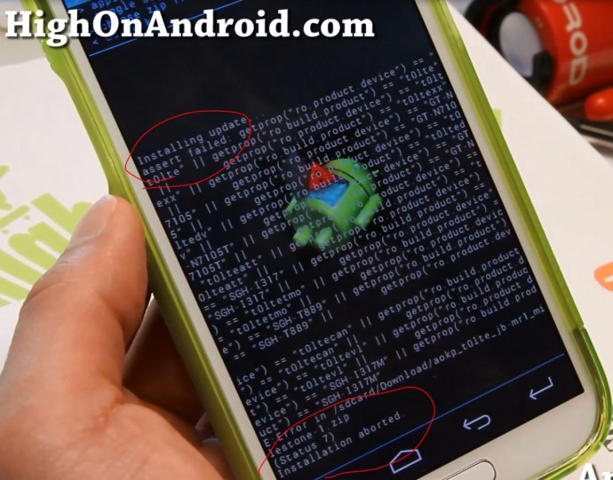 How To Fix Status 7 Error with CWM Recovery on Rooted Android ...